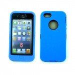 Wholesale iPhone 5S 5 Armor Defendor Case with Built In Screen (Blue-Black)